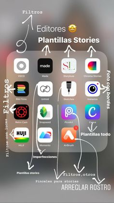 an iphone screen showing the different apps that are used to help people learn how to use them