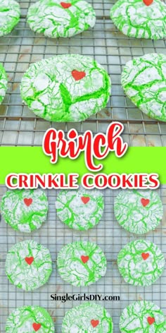 If you love the Grinch, then you have got to make these easy Grinch cake mix cookies! Perfect for holiday dessert tables and cookie exchanges, the bright green color will wow guests! Grinch Crinkle Cookies, Easy Grinch Cookies, Homemade Cake Mixes, Grinch Cake, Grinch Cookies, Crinkle Cookies Recipe, Delicious Christmas Cookies, Easy Christmas Cookie Recipes, Cake Mix Cookie Recipes