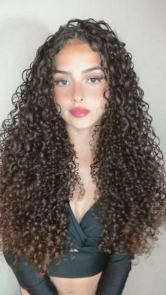 Perfect Curly Hair, Long Natural Curly Hair, Hair Facts, Curly Hair Beauty, Biracial Hair, Brown Curly Hair, Crimped Hair, Mixed Hair