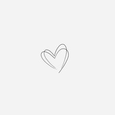 the outline of a heart on a white background