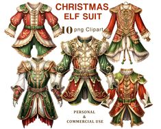 the christmas elf suit is available in 10 different colors