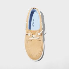 Your child will love elevating their casual style in these Reece Boat Shoes from Cat & Jack™. Featuring a classic round-toe design, these medium-width boat shoes are a slip on style with gores. Featuring a 100% textile insole for comfortable wear, these boat shoes feature a pull-on tab on the back for easy on and off. Cat & Jack™: Kids’ clothing with an imagination of its own. Casual Boat Shoes With Round Toe For Summer, Casual Summer Boat Shoes With Round Toe, Spring Slip-on Low-top Boat Shoes, Summer Low-top Boat Shoes With Rubber Sole, Casual Flat Boat Shoes For Summer, Casual Brown Boat Shoes For Summer, Brown Boat Shoes With Round Toe For Summer, Casual Slip-on Summer Boat Shoes, White Slip-on Casual Boat Shoes