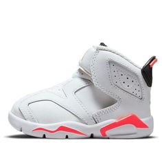 (TD) Air Jordan 6 Retro Little Flex 'Infrared' CT4417-101 (AJ6/SNKR/Non-Slip/High Top/Basketball/Wear-resistant) Air Jordan 6 Retro, Nike Air Jordan 6, Baby Nike, Jordan 6 Retro, Baby #5, Marina Blue, Air Jordan 6, Jordan 6, University Blue