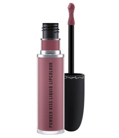 Powder Kiss now includes a Liquid Lipcolour to give you that blurred&#x2C; high-impact matte look. Experience a weightless kiss of colour delivering ten hours of moisture. Its whipped&#x2C; mousse-like texture softly and evenly kisses lips with just the right amount of non-settling&#x2C; non-flaking&#x2C; comfortable colour. The special blend of vitamin E&#x2C; powders and emollient properties provides excellent cushion&#x2C; flexi Mac Powder Kiss Liquid Lipcolour, Mac Powder Kiss Liquid, Korean Lip Tint, Dry Cracked Lips, Mac Powder, Long Wear Lipstick, Liquid Lip Color, Mac Makeup, Lip Colour