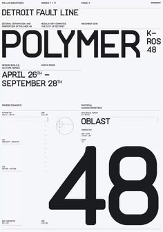 a poster with the number 48 on it's front and back side in black