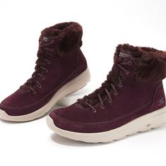 | New \ Nwot \ Never Worn | Sketchers Faux Fur - Boots Gen5 \ Goga Mat ( Yogi Mat ) - Soles Plum \ Burgundy \ Purple Soft & Comfortable Good For : Running , Hiking (Low-Terrain) , The Gym , Exercising , & Day To Day Style No Stains No Wear No Damage No Flaws New With Out Tags Never Worn Listed On Other Sale Sites ~ Feel Free To : Make An Offer ! Purple Soft, Faux Fur Boots, Fur Boots, Skechers Shoes, Plum, Faux Fur, Hiking, Gym, Feel Free