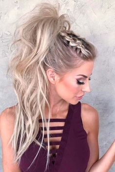 Cute Ponytail Styles, Party Hairstyles For Long Hair, Perfect Ponytail, Cute Ponytails, Mother Of The Bride Hair, Birthday Hairstyles, Braided Ponytail Hairstyles, Ponytail Styles