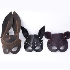 Overview: Design: Leather Pattern Leather Halloween Mask Pattern Fox Bunny Mask Leather Craft Pattern Leather TemplatesInclude: Back glue paper, Kraft Paper, Acrylic Personalized: NOColor: TanMeasures: 25cm x 20cm x 0.4cm / 21cm x 19cm x 0.4cm / 37cm x 21cm x 0.4cmWeight: 0.1 kg Style: Leather Pattern Leather Halloween Mask Pattern Fox Bunny Mask Leather Craft Pattern Leather Templates The patterns are marked in Chinese, but you can read the drawings without knowing Chinese. If you have any ques Leather Templates, Paper Relief, Diy Leather Working, Monkey Mask, Leather Face Mask, Bear Mask, Overview Design, Bunny Mask, Fox Mask