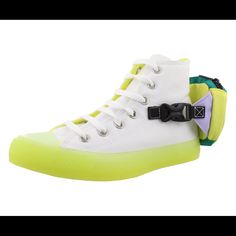 Converse - Ctas Buckle Up High Womens Shoes Yellow High-top Sneakers With Vulcanized Sole For Spring, Casual Neon Yellow Sneakers With Rubber Sole, Yellow Canvas Shoes With Vulcanized Sole, Yellow Canvas Sneakers With Round Toe, Casual Neon Yellow Sneakers For Summer, Yellow Converse Canvas Shoes Sporty Style, Yellow Canvas Shoes With Rubber Sole, Yellow Canvas High-top Sneakers With Vulcanized Sole, Yellow Converse Sneakers With Laces