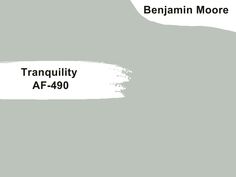 the words tranquility af - 4800 are in black and white on a gray background