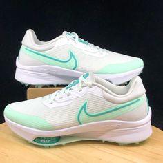 Nike Air Zoom Infinity Tour Next% Golf Shoes White/Mint Dc5221-143 Men’s Sizes Brand New Never Worn And In Amazing Condition, (Doesn’t Have Box) No Rips/Tears/Stains Anywhere On The Shoes. If You Have Any Questions Please Message Me And I’ll Get Back To You As Quickly As Possible. If You Like This Pair Of Shoes You May Like Some Of My Other Pairs As Well, I Have Over 1,000 Pairs To Choose From I Give Discounts On All Bundles Sku: 5a= 8.5/ 3d= 9.5/ 1e= 10/ 9f= 12/ 7d= 12.5 Nike White Sneakers With Ortholite Insole, White Slip-on Running Shoes With Ortholite Insole, Nike White Breathable Golf Shoes, White Slip-on Running Shoes With Air Max Cushioning, White Sporty Golf Shoes With Boost Midsole, Sporty White Golf Shoes With Boost Midsole, Casual Golf Shoes With Cushioned Footbed For Training, Nike Sporty Golf Shoes With Air Max Cushioning, Nike Sporty Golf Shoes With Boost Midsole