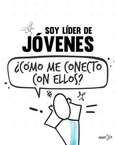 a poster with the words jovenes and an image of a person holding a sign