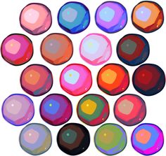 an image of many different colored circles