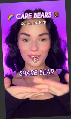 ✓✓ Share Bear ???????? ? @sammyjosbeautycase ? Nymph Purple by. Bear Makeup, Care Bear, Care Bears, Purple, Makeup, Make Up