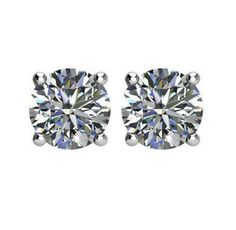 A pair of classic 14k white gold stud earrings set with 5.00 carat round Harro Moissanites with the finest cut to ensure maximum brilliance. Total carat weight: 10.00 carats. Details: Harro Moissanite (comes with a certificate of authenticity) Shape: Round Weight: 10.00 carats total weight (5 ct each) Color: D-F Clarity: VVS Every treasure comes with a complimentary lifetime guarantee and appraisal. Comes with a beautiful wooden keepsake box. Thank you for visiting my shop! Raven Fine Jewelers Diamond Stud Earring, Handmade Wedding Rings, Diamond Earrings Studs Round, Basket Style, White Gold Studs, White Gold Earrings Studs, Moissanite Earrings, Diamond Stud Earrings, Fine Jewels