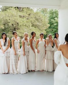 Custom Bridesmaids Dresses: Unique and Gorgeous for Our Spring Wedding. Follow us for more inspiration and behind-the-scenes of our happily ever after! #CustomBridesmaidsDresses #SpringWedding #WeddingInspiration White Mismatched Bridesmaid Dresses, Off White Bridesmaids Dresses, Creme Bridesmaid Dresses, Formal Wedding Bridesmaid Dresses, Bridesmaids White Dresses, White Bridesmaids Dress, Cream Bridesmaid Dresses Ivory, Cream Color Bridesmaid Dresses, Unmatched Bridesmaid Dresses