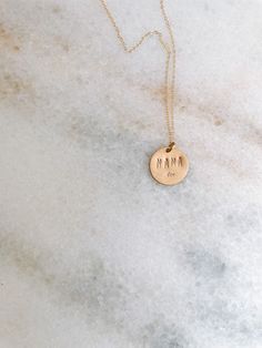 Dainty Stamped Charm Necklaces For Mother's Day, Dainty Stamped Necklaces For Mother's Day, Dainty Stamped Necklace For Mother's Day, Dainty Hand Stamped Necklace For Mom, Personalized Brass Necklaces For Mother's Day, Mother's Day Pendant Charm Necklace, Everyday Pendant Charm Necklace For Mother's Day, Everyday Pendant Charm Necklaces For Mother's Day, Stamped Round Pendant Charm Necklace For Mom