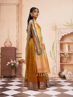 This Mangalagiri silk lehenga features a cream dupatta with a beautiful flower print, making it the ideal choice for festive events and celebrations. To ensure its pristine appearance, dry cleaning is recommended. Key Specifications : Material Mangalagiri Silk Occasion Festive Type Lehenga Eid Anarkali Pre-draped Saree With Pallu, Festive Chanderi Pre-draped Saree For Celebration, Pre-draped Saree With Dupatta For Diwali Celebration, Tissue Silk Anarkali Set With Zari Work, Floor-length Silk Sets For Navratri, Silk Floor-length Sets For Diwali, Navratri Silk Floor-length Sets, Floor-length Silk Sets For Diwali, Floor-length Pre-draped Saree For Diwali