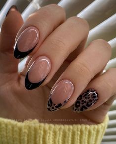 Cowboy Nails, Deco Nails, Black And White Nail, Cheetah Print Nails, Unghie Sfumate, Cheetah Nails, Smink Inspiration