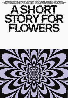 the cover art for a short storyer flowers album, with black and white swirls