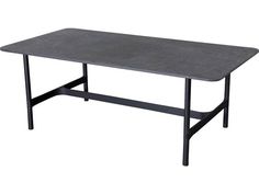 a concrete table with black metal legs on an isolated white background for display or montage