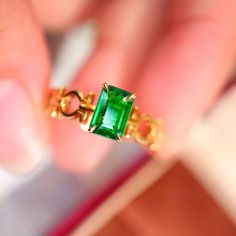 At our establishment, we take pride in guaranteeing the authenticity of every gemstone. Each piece of jewelry features natural stones sourced from the world's most renowned regions. Our rubies are procured from Mozambique and Sri Lanka, while our sapphires are exclusively from Sri Lanka. Our emeralds are sourced from Zambia and Colombia, with tourmalines and amethysts originating from Brazil. Additionally, our opals are from Australia and Ethiopia. Rest assured, all our gold is of the highest caliber, available in both solid 14k and 18k. unique Tsavorite green garnet ring in 18k rose gold/handmade art deco tsavorite engagement ring women birthstone anniversary gift for her Item Details  Made to Order. Every item is handmade in Denver Colorado, United States. The handmade processing time is Tsavorite Engagement Ring, Engagement Ring Women, Green Garnet, Full Eternity Ring, Garnet Ring, Ring Women, Anniversary Gift For Her, Garnet Rings, Zambia