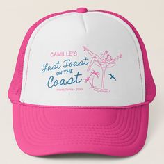 Elevate your bachelorette party with our Last Toast trucker hat! It's a fun and vibrant addition to your celebration. Matching items in Cava party design. Summer Party Trucker Hat, Pink Novelty Trucker Hat For Beach, Pink Novelty Trucker Hat For The Beach, Bachelorette Accessories, Bachelorette Hats, Baseball Trucker Hat, Bride Squad, Country Concert, Bachelorette Weekend