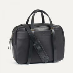 Report Business bag - Black -Men's Leather bag - Leather Laptop bag for Men - Made in France Black Satchel With Removable Pouch For Work, Black Satchel For Work With Top Carry Handle, Black Workwear Satchel With Top Carry Handle, Luxury Black Box Bag For Everyday Use, Luxury Black Box Bag For Everyday, Business Square Satchel With Adjustable Strap, Business Square Satchel With Top Carry Handle, Black Satchel With Luggage Sleeve For Office, Black Satchel Bag For Work