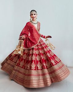 Indian Bridal Lehenga, Bridal Lehenga Red, Red Lehenga