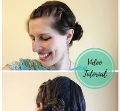 Easy Mom Hair, How To French Braid, Fashion For Moms, Bun Easy, Vintage Hairstyles Tutorial, Mom Hair, Short Hair Black, Easy Fashion