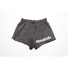 Vintage 90s Reebok Womens Medium Thrashed Spell Out Hot Shorts Black Cotton USA Womens Shorts Thrashed. Hole on the left leg. Blemishes and discoloring throughout. Distressing on the graphics. USA made Womens size Medium Measurements are: 14.5 inches across the waist laid flat 3 inch inseam 13 inches from top to bottom Black Cotton US Shipping is FREE Canada is $15 and International is $24 Check out my other items in my store! PR1866 Culotte Shorts, Womens High Waisted Shorts, Usa Shorts, Short Noir, Vintage Nike Windbreaker, Black High Waisted Shorts, French Terry Shorts, Wool Overcoat, Vintage Reebok