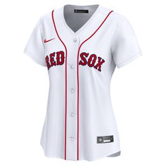 Rep your favorite Boston Red Sox player with this Masataka Yoshida Home Limited Player Jersey. This Nike jersey is inspired by the same jerseys your favorite player wears on the field, so you can feel like the real deal next time you're at the ballpark. The breathable, moisture-wicking fabric will keep you cool and dry even during the dog days of summer. Full-button front This item is non-returnable Machine wash, tumble dry low Heat-applied woven MLB Batterman and jock tag Move To Zero is Nike's Red Sporty Baseball Jersey For Fans, Red Sporty Jersey For Fans, Casual Red Jersey For Sports Season, Red Collegiate Fan Merchandise Jersey, Nike Collegiate White Baseball Jersey, Nike White Baseball Jersey With Team Logo, Nike White Collegiate Baseball Jersey, Nike White Baseball Jersey For Game Day, Casual Nike Baseball Jersey For Fans