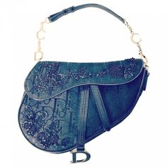 Luxury Bags Collection, Handbags Luxury, Dior Fashion, Blue Purse, Dior Handbags, Moda Vintage, Denim Bag, Women's Handbags