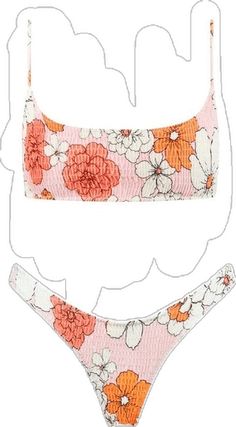 Floral Bandeau Swimwear For Beach, Bandeau Swimwear With Floral Print For Pool, Bandeau Swimwear With Floral Print For Vacation, Summer Bandeau Swimwear With Floral Print, Beachy Bandeau Swimwear With Floral Print, Vacation Bandeau Swimwear With Floral Print, Multicolor Bandeau Swimwear With Floral Print, Tropical Bandeau Swimwear With Floral Print, Beachy Stretch Swimwear With Floral Print