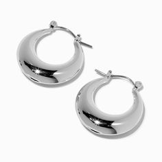 Claire's Silver-tone Round Tube 22MM Hoop Earrings Fashionable Jewelry, Jewelry And Accessories, Jewelry Earrings Hoops, Silver Tone, Jewelry Earrings, Hoop Earrings, Fashion Jewelry, Silver