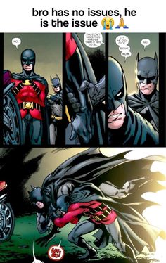 a comic strip with batman and the caption that says,'i am not sure if