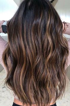 Caramel Ash Highlights, Brunet Hair With Low Lights, Brown Hair Teasy Lights, Black Hair Full Highlights, Dark And Dimensional Hair, Brown Hair With Light Brown Lowlights, Ombre For Light Brown Hair, Dark Hair With Dark Blonde Highlights, Dimensional Medium Brown