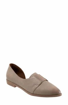 Bueno Bianca Slingback Pointed Toe Flat (Women) | Nordstrom Elegant Shoes Flat, Elegant Shoes, Pointed Toe Flats, Leather Flats, Fashion Flats, Womens Flats, Ankle Strap, Shoes Flats, Nordstrom