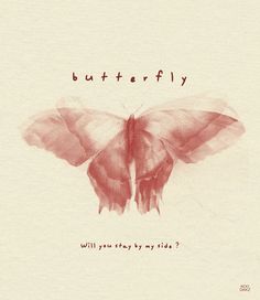 a butterfly with the words butterfly written on it