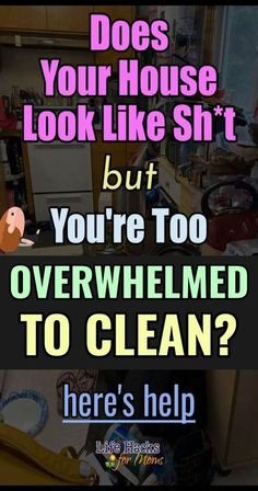 Messy House? Overwhelmed? How To Clean The Mess, Declutter and Get Seriously Organized When You Can't Get Motivated To Clean. Motivation To Clean House, Clean Messy House, Clean House Motivation, Get Seriously Organized, Declutter Help, Best Cleaning Hacks, Seriously Organized, Getting Organized At Home