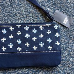 Bnwt Lands' End Wristlet. One Main Zippered Pouch With Two Small Inside Pockets. One Outside Pocket With A Snap. Add Your Likes To A Bundle To Save Blue Rectangular Casual Wristlet, Casual Blue Rectangular Wristlet, Zippered Pouch, Lands End, Zipper Pouch, Inside Pocket, Color Blue, Bag Lady, Pouch