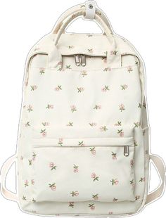 Floral Print Student Backpack Egirl Soft, Aesthetic Backpack, Egirl Clothes, Soft Girl Clothes, College Backpack, School Bags For Girls, Punk Outfits, Waterproof Backpack, Student Backpacks