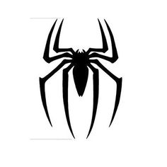 a spider logo on a white background