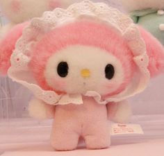 My melody Baby My Melody, Sanrio Plushies, Sanrio Stuff, Cute Plushies, Kawaii Plushies, Hello Kitty Sanrio, Hello Kitty And Friends, Cute Stuffed Animals, My Melody