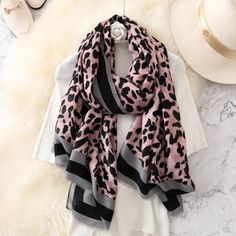 Leopard Scarf, Leopard Fashion, Scarf Women Fashion, Leopard Print Scarf, Hijab Scarf, Cover Beachwear, Scarf For Women, Clubwear Dresses, Oversized Scarf