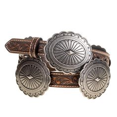 Western Belts For Women, Ariat Belts, Tooled Belt, Leather Tool Belt, Tooled Leather Belts, Chocolate Gold, Concho Belt, Western Belt, Tool Belt