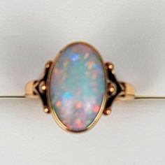 Vintage Opal Ring, Purchased In Denmark Sorry No Box Price Is Firm Classic Formal Opal Rings, Classic Multi-stone Opal Ring For Formal Occasions, Hallmarked Opal Ring Fine Jewelry For Formal Occasions, Hallmarked Opal Ring For Formal Occasions, Formal Hallmarked Opal Ring In Fine Jewelry Style, Classic Opal Ring, 14k Gold Opal Ring Hallmarked, Antique Opal Ring For Formal Occasions, Antique White Opal Ring For Formal Occasions