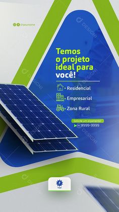 a brochure with an image of a solar panel