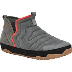 A bootie made with recycled materials for a more Earthy-friendly build, Teva's ReEmber Terrain Mid boasts casual comfort for chilling at the campground, getting half-dressed for our work-from-home shift, running quick errands, or taking the dog out to do his business. Casual Gray Waterproof Boots For Outdoor Activities, Casual Insulated Hiking Boots, Casual Insulated Gray Boots, Casual Mid-top Hiking Boots For Outdoor Work, Gray Casual Hiking Boots For Outdoor Work, Gray Casual Waterproof Boots For Outdoor, Casual Gray Waterproof Boots For Outdoor, Casual Gray Insulated Waterproof Boots, Casual Slip-on Hiking Boots