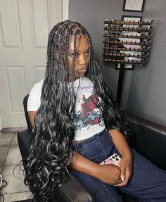 Large French Curl Braids, Boho French Curl Braids, Braid Reference, Blackgirl Hairstyle, Braided Hairstyles For Black Women Cornrows, Beautiful Black Hair